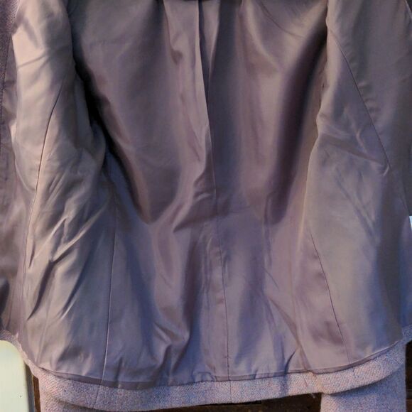 Chaps Dusty Heathered Lavender Wool Blend Blazer Sz 8 - Picture 9 of 10